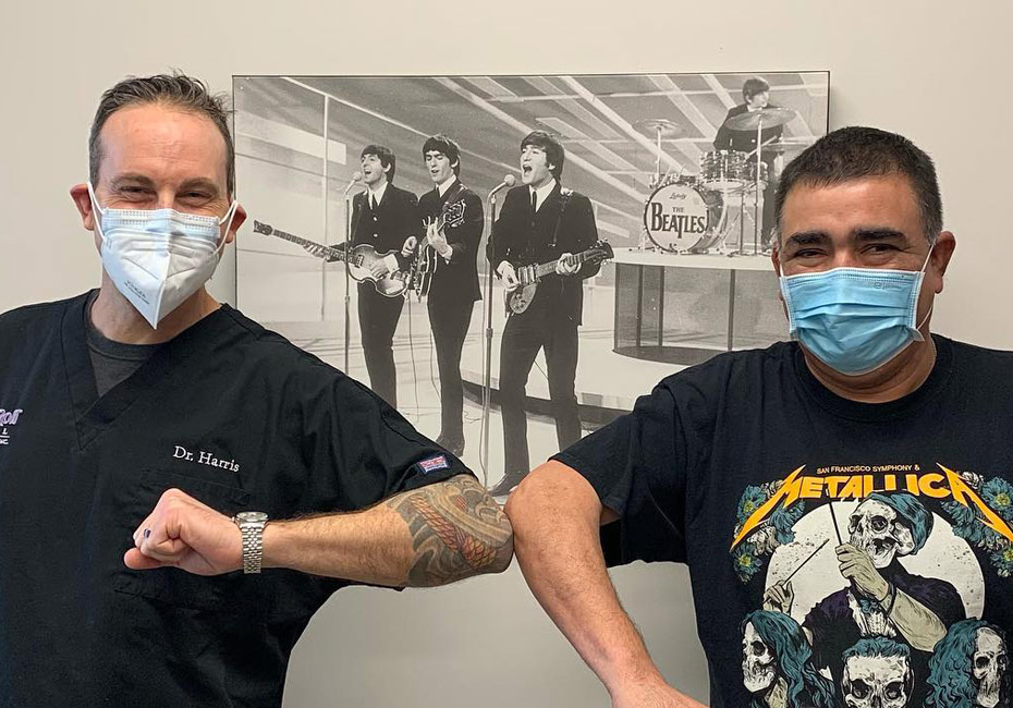 Dr Harris With a Patient